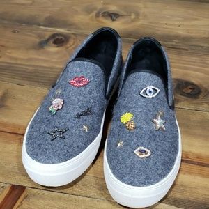 Sparkly platform sneakers